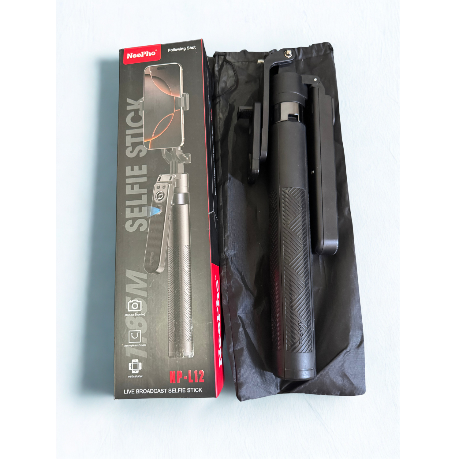 NP-L12 Smart Rotating Face Tracking Tripod | Hands-Free Live Streaming Stand - Image 2